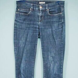 Eileen Fisher Jeans 6 Mid Rise Skinny Dark Wash Organic Cotton System Stretch